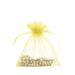 Yellow Premium Organza Gift Bags Medium | Satin Drawstring Pouch