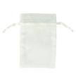 White Premium Organza Gift Bags Large | Satin Drawstring Pouch