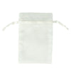 White Premium Organza Gift Bags Large | Satin Drawstring Pouch