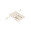 White Rectangular Cotton Bag 7x10cm | Cotton Drawstring Bag