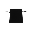 Black Rectangular Cotton Bag 10x12cm | Cotton Drawstring Bag