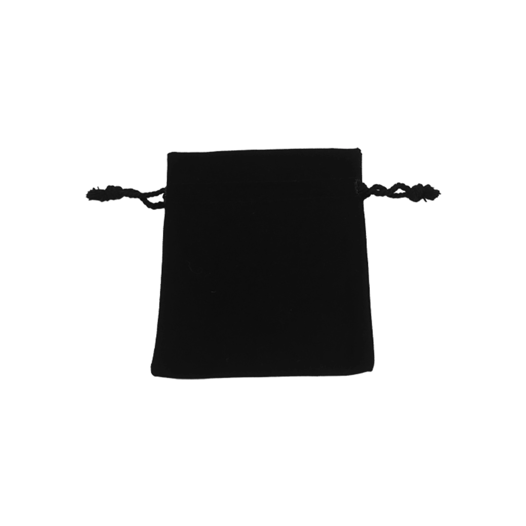Black Rectangular Cotton Bag 10x12cm | Cotton Drawstring Bag