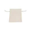 White Rectangular Cotton Bag 10x12cm | Cotton Drawstring Bag