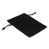 Black Rectangular Cotton Bag 11x16cm | Cotton Drawstring Bag