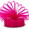 Fuchsia Premium Organza Ribbon | 10mm x 45m | Gift Wrap Ribbon