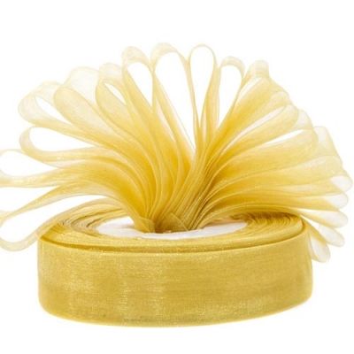 Gold Premium Organza Ribbon | 15mm x 45m | Gift Wrap Ribbon