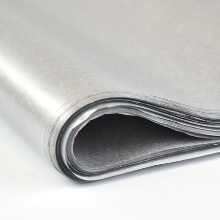 Silver Metallic Tissue Paper 750 x 550mm | Gift Wrap | Arts & Craft