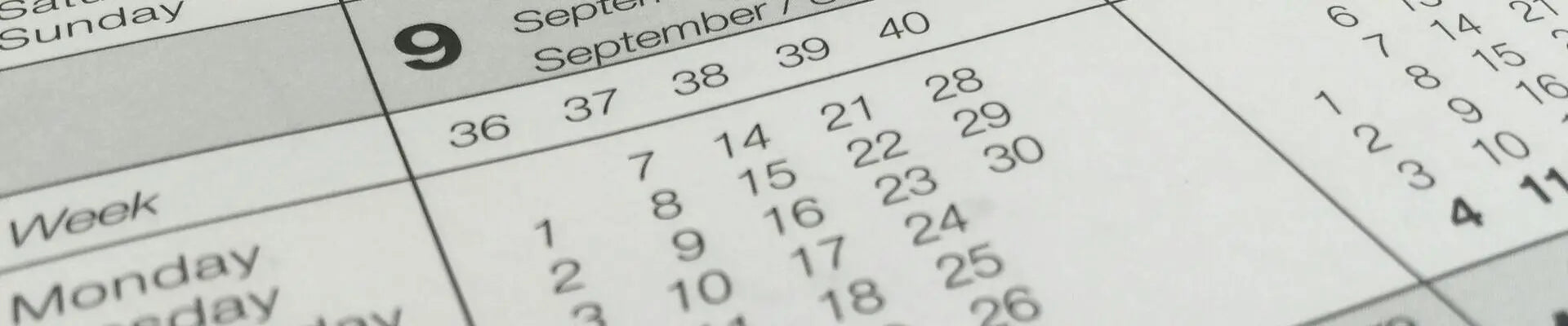 Green Dates for Your Calendar