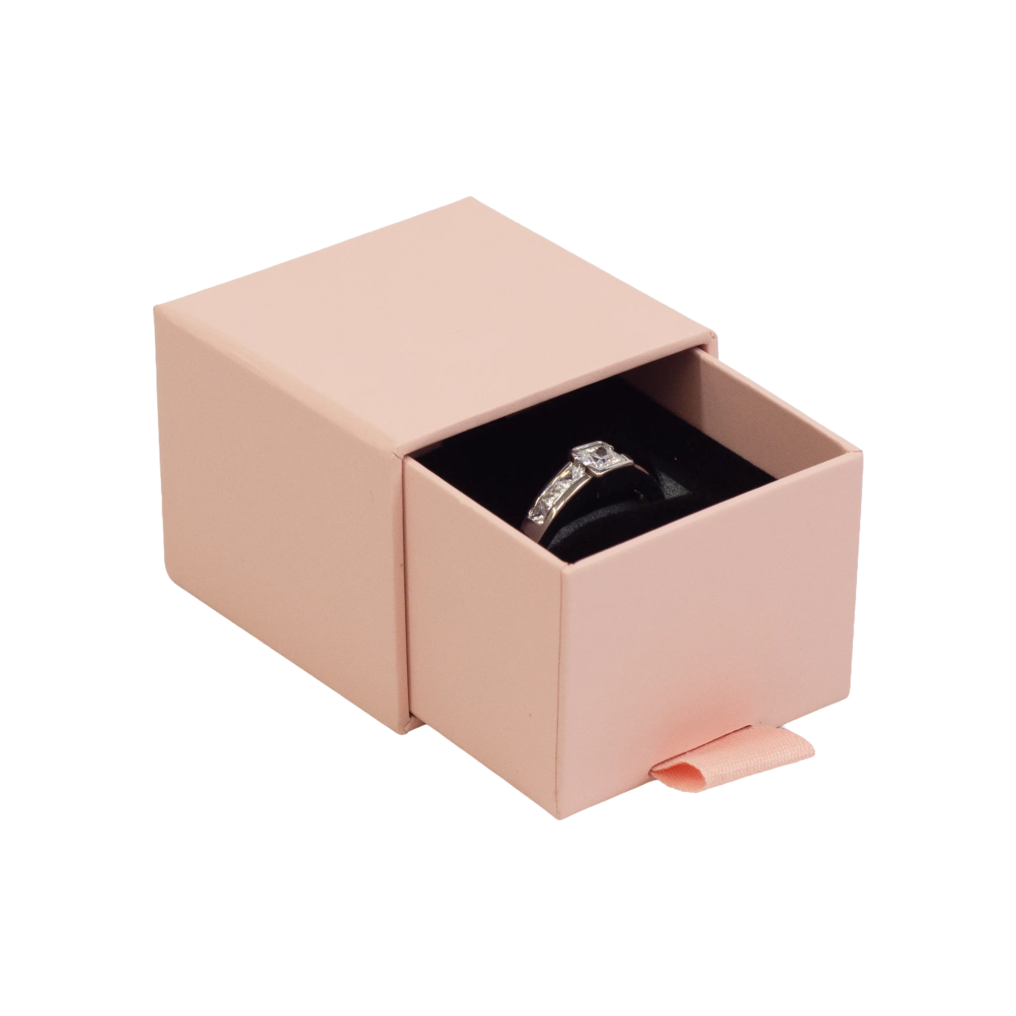 Foil Branded FSC Peony Ring Box