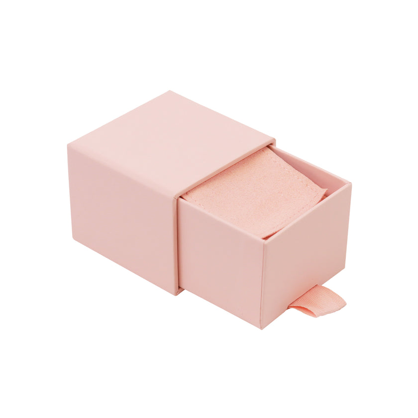 Coral Peach FSC Peony Ring Drawer Box