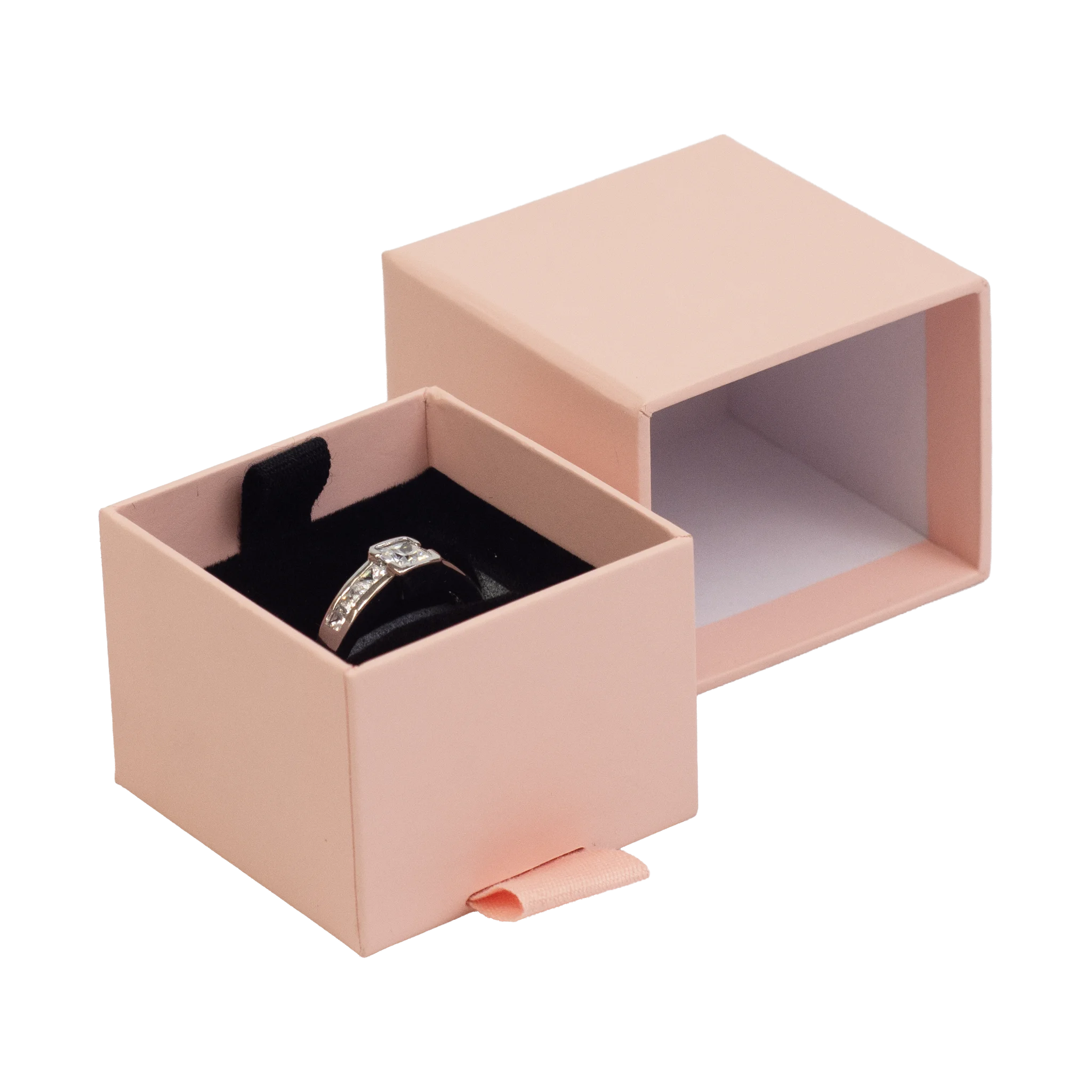 Foil Branded FSC Peony Ring Box