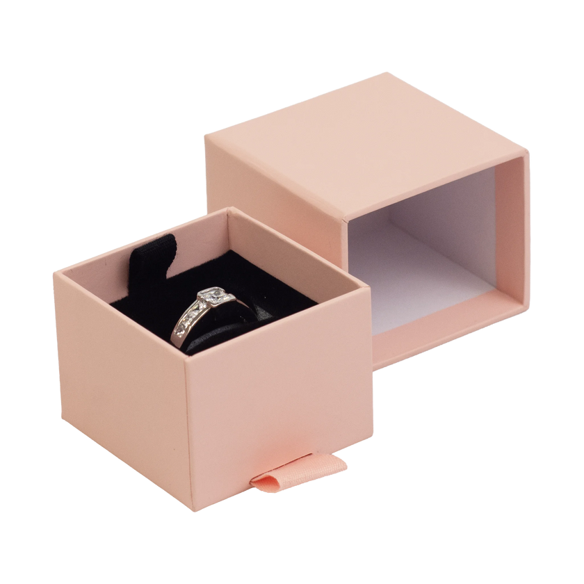 Foil Branded FSC Peony Ring Box