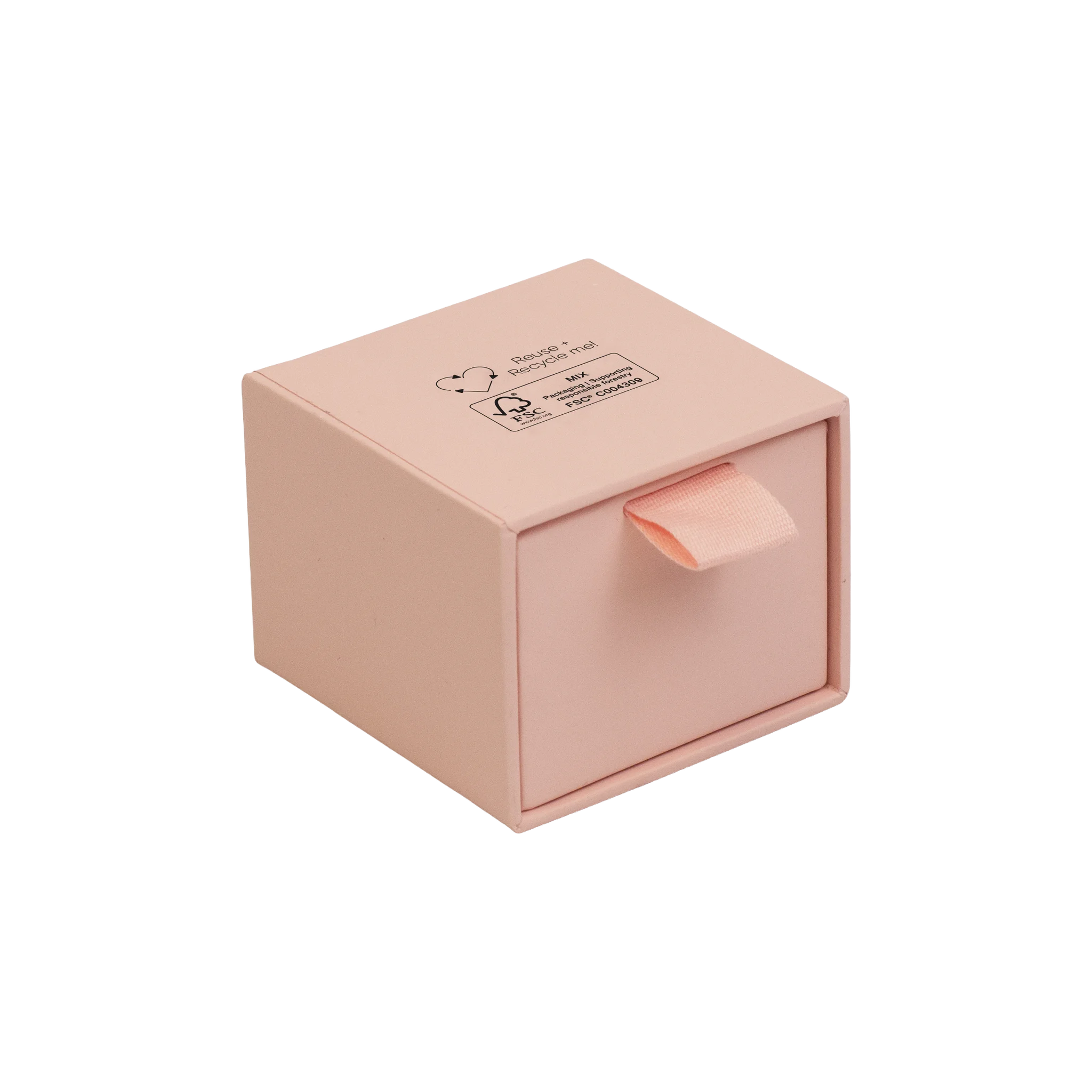 Foil Branded FSC Peony Ring Box