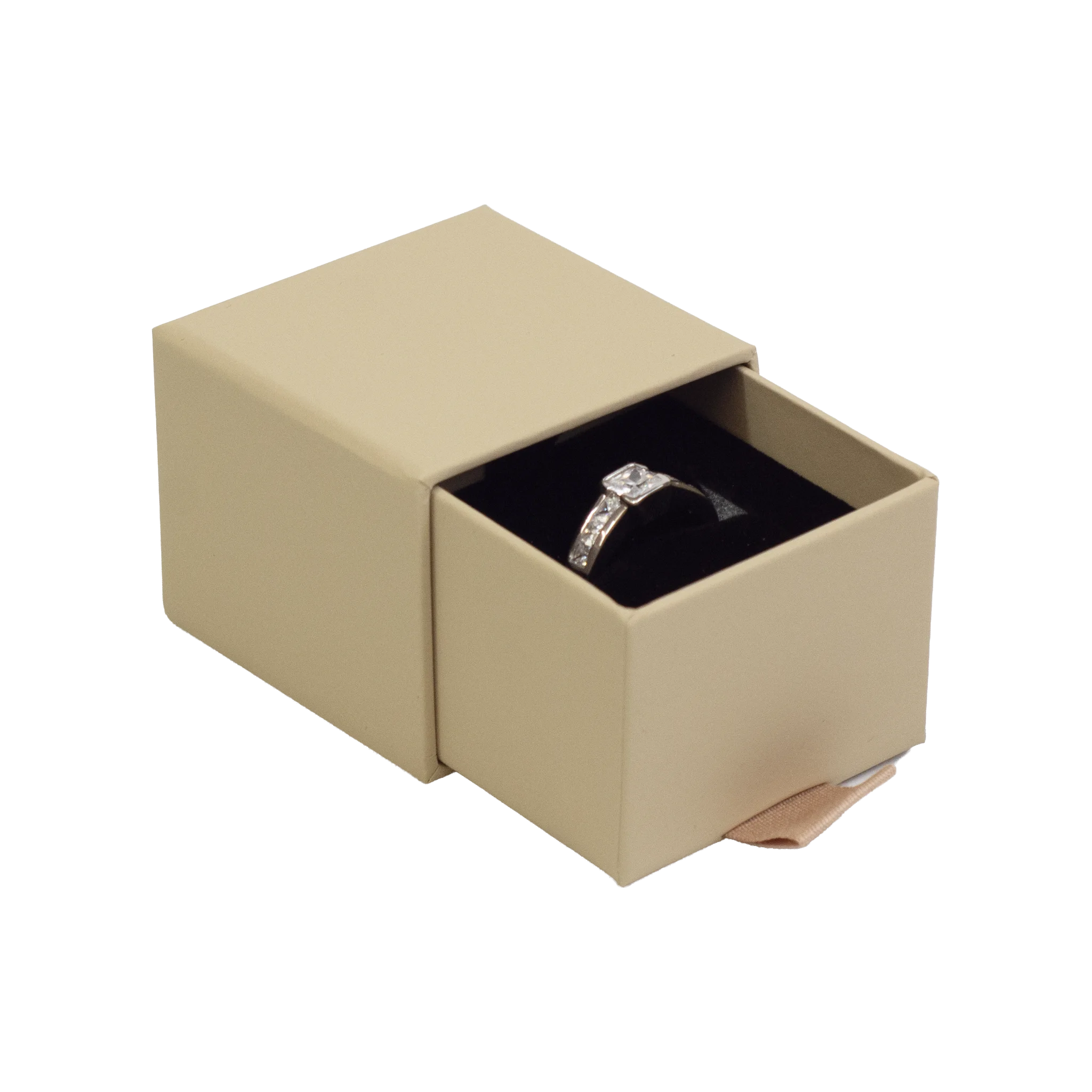 Foil Branded FSC Peony Ring Box