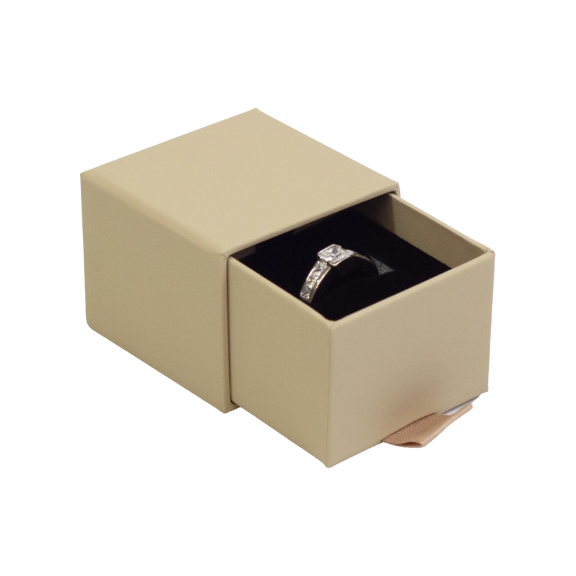 Foil Branded FSC Peony Ring Box