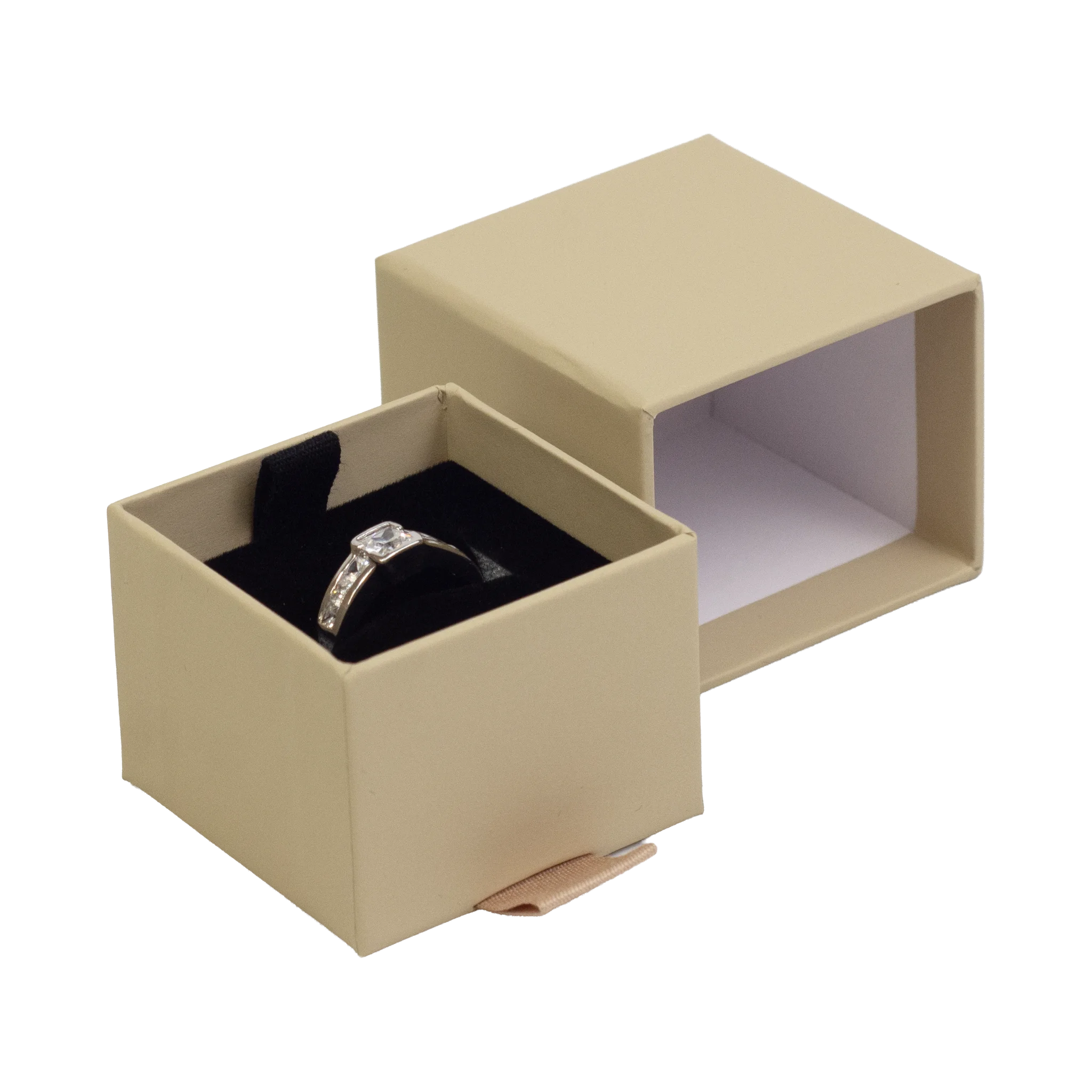 Foil Branded FSC Peony Ring Box