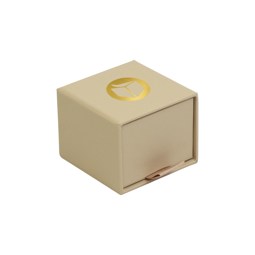 Foil Branded FSC Peony Ring Box