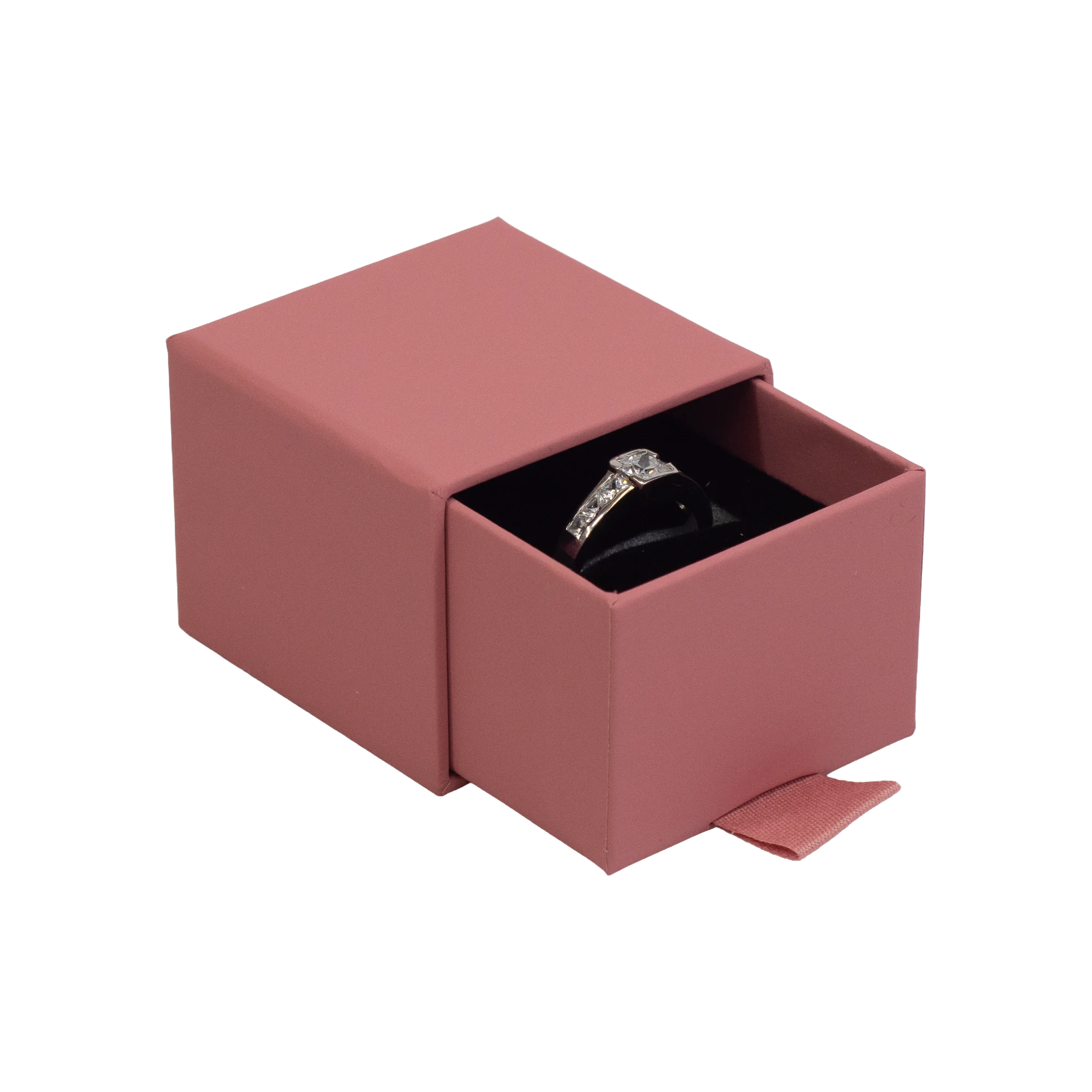 Foil Branded FSC Peony Ring Box