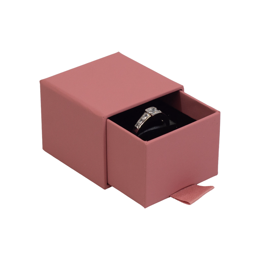 Foil Branded FSC Peony Ring Box