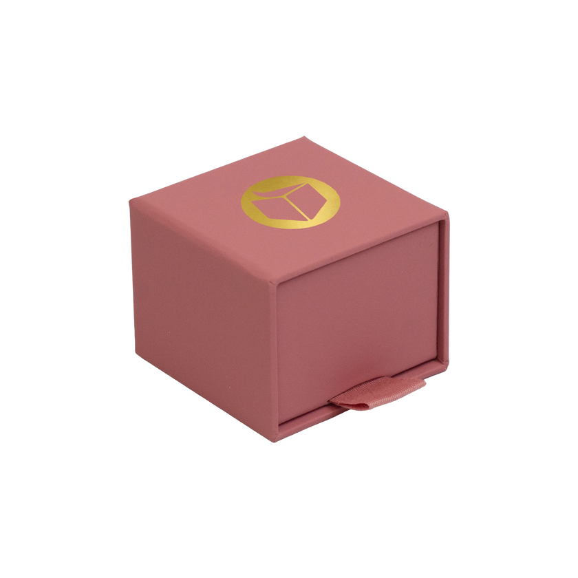 Foil Branded FSC Peony Ring Box