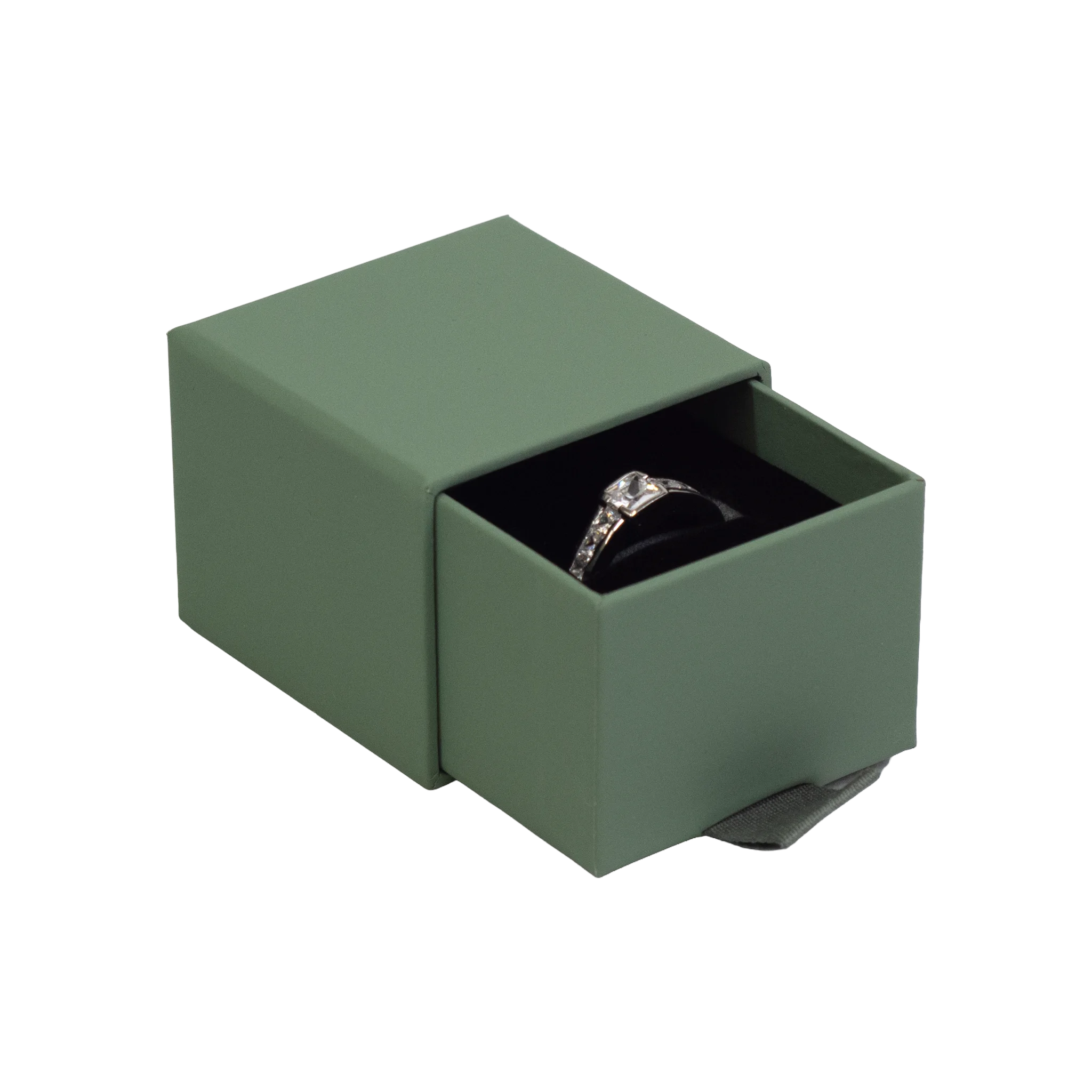 Foil Branded FSC Peony Ring Box