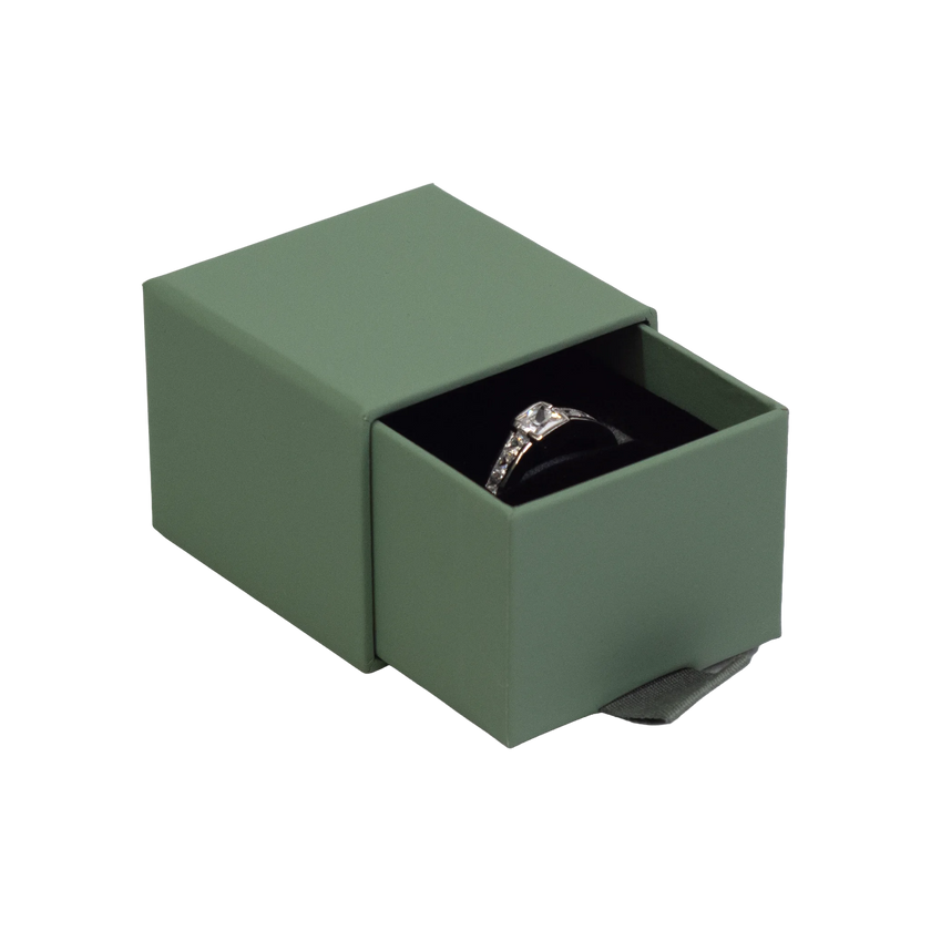 Foil Branded FSC Peony Ring Box