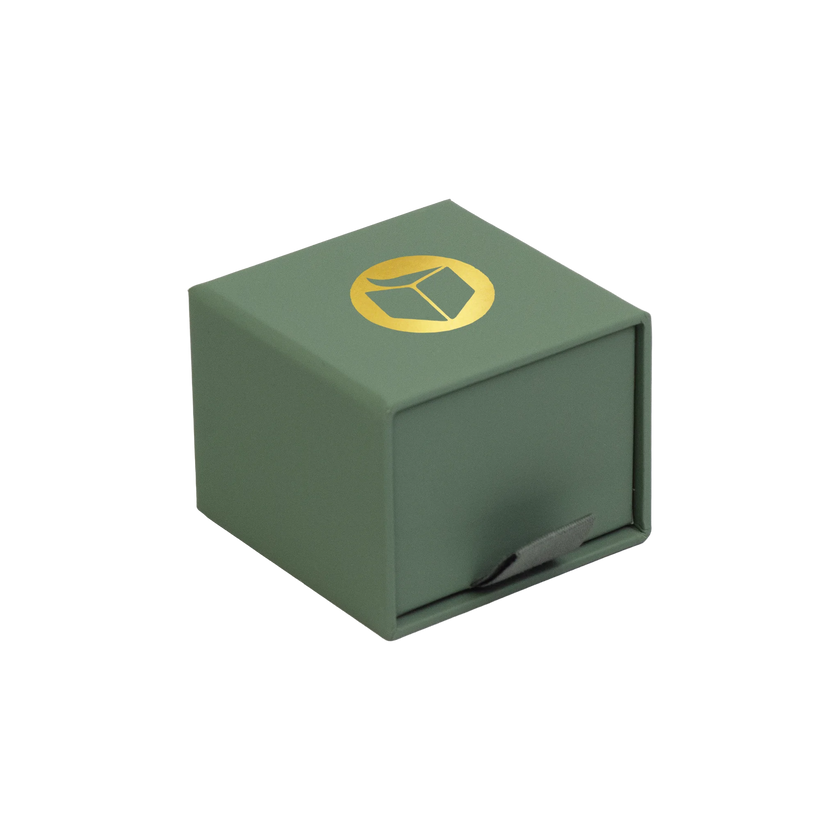Foil Branded FSC Peony Ring Box