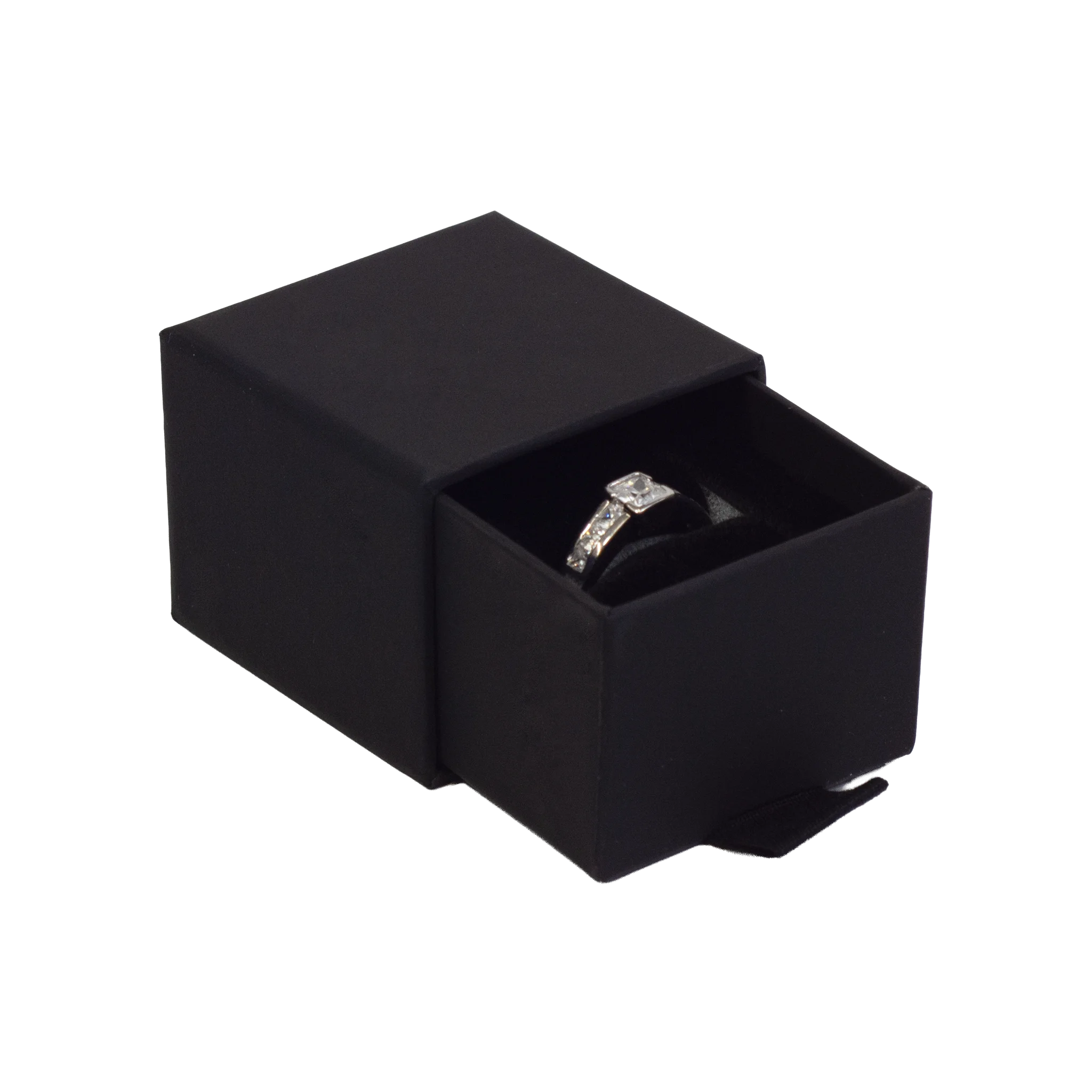 Foil Branded FSC Peony Ring Box
