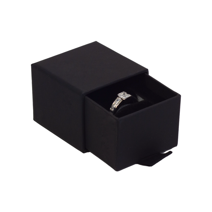 Foil Branded FSC Peony Ring Box