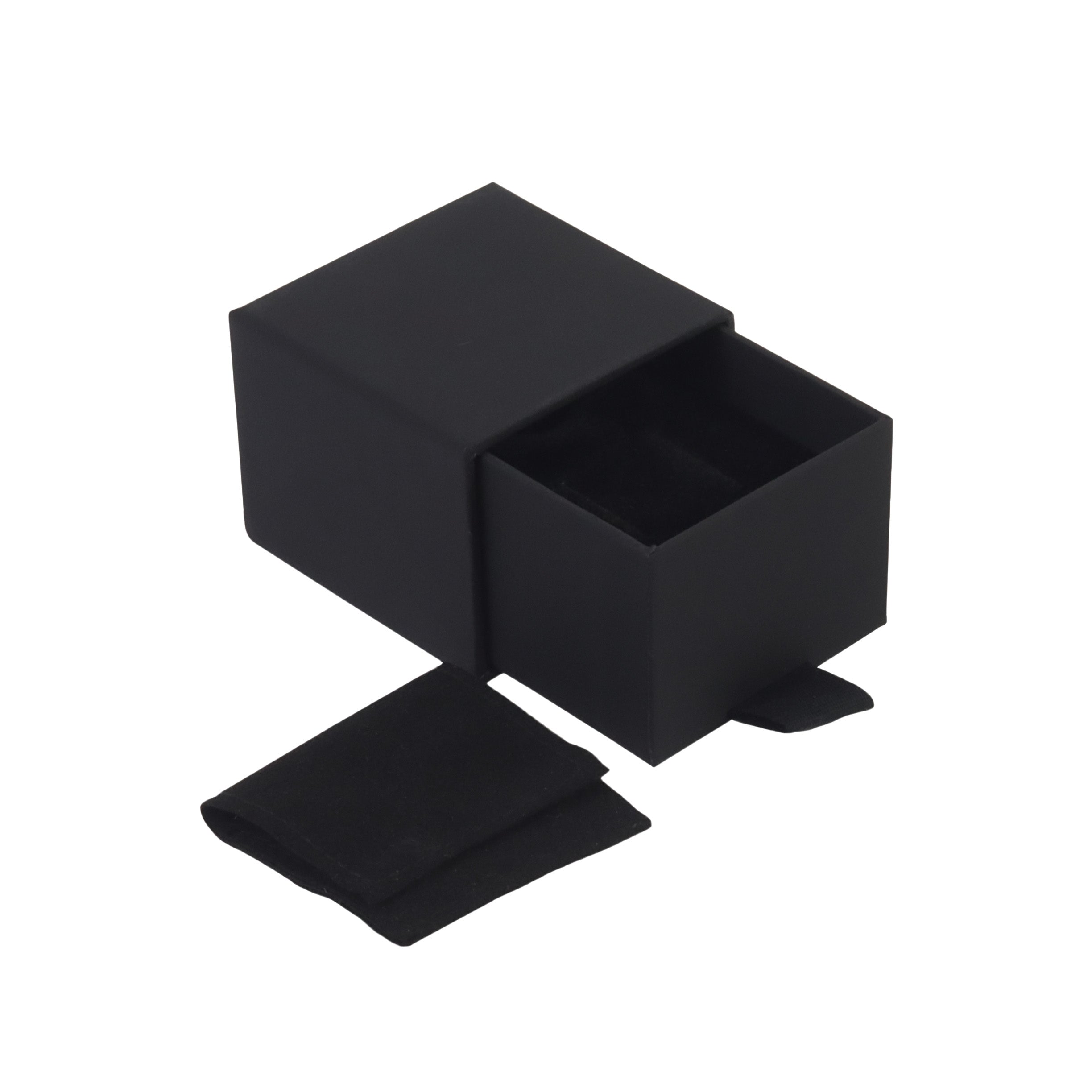 Onyx Black FSC Peony Ring Drawer Box