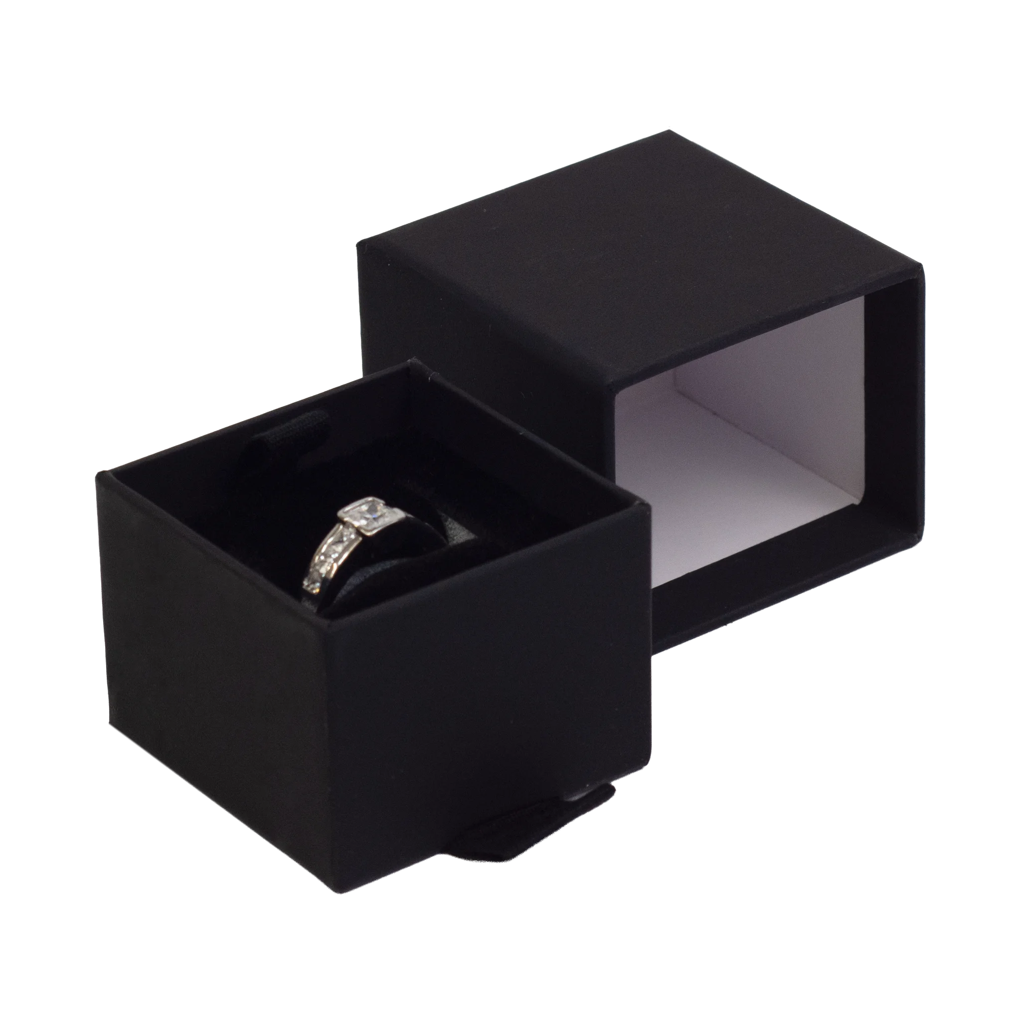 Foil Branded FSC Peony Ring Box