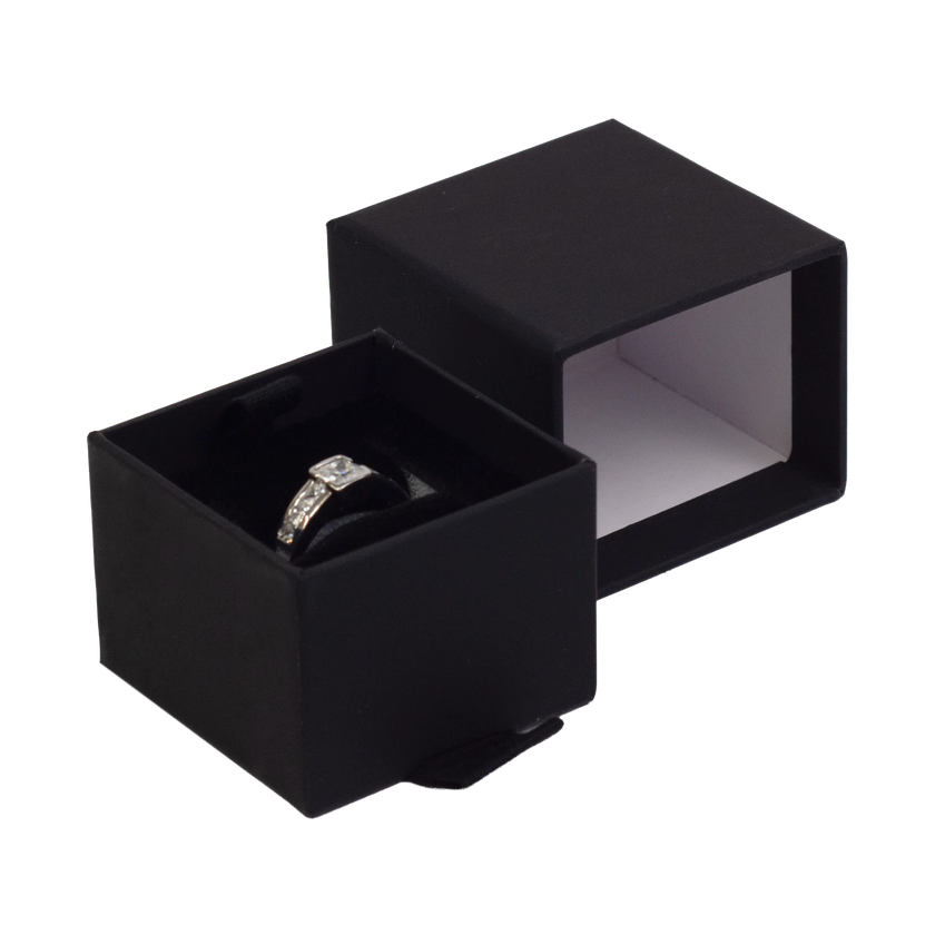 Foil Branded FSC Peony Ring Box