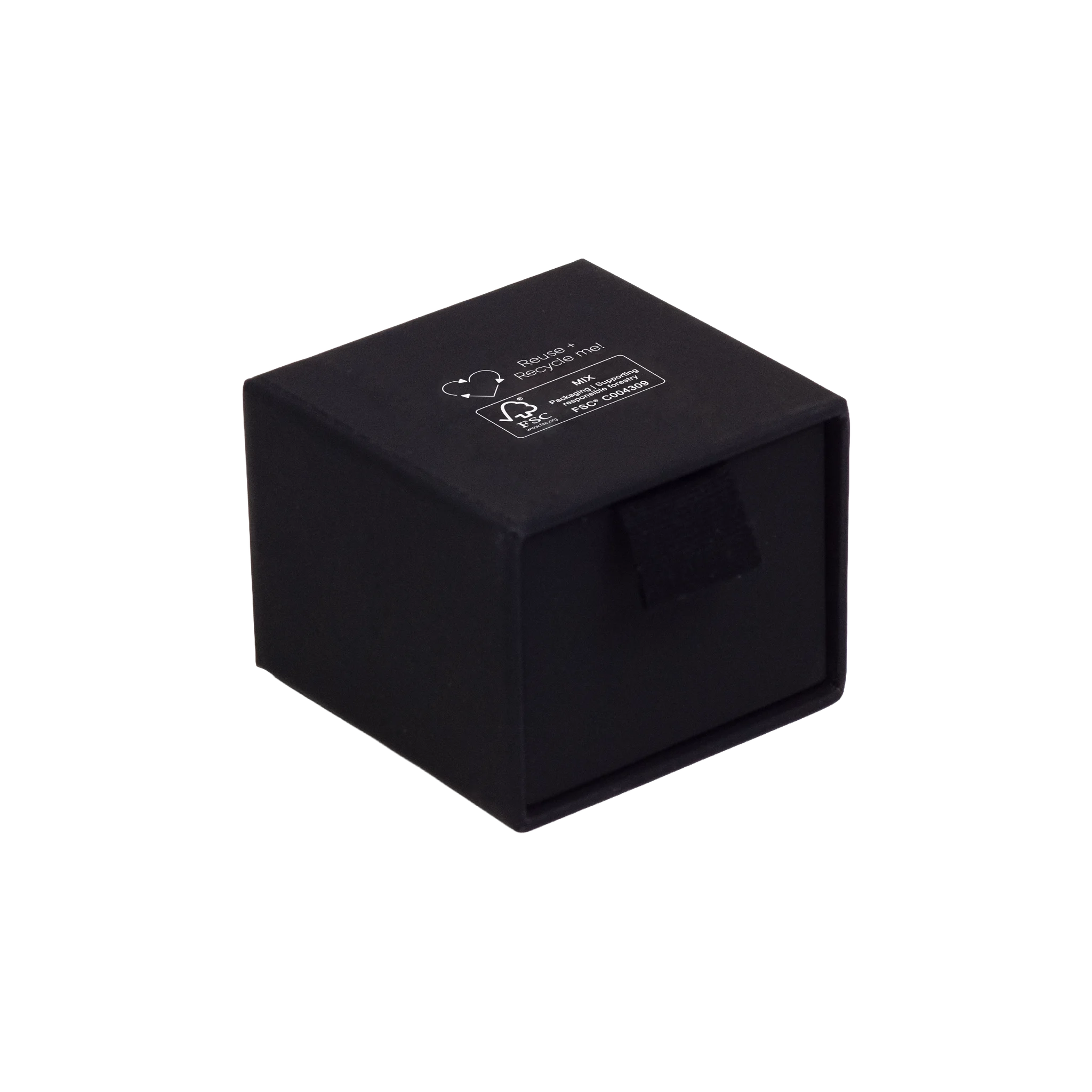Foil Branded FSC Peony Ring Box