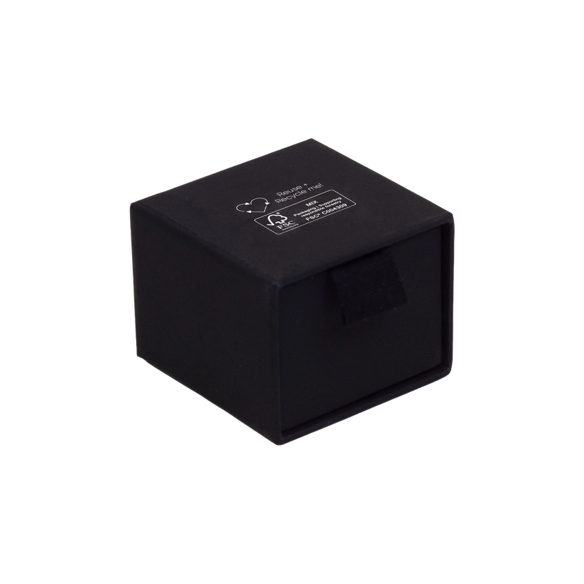 Foil Branded FSC Peony Ring Box