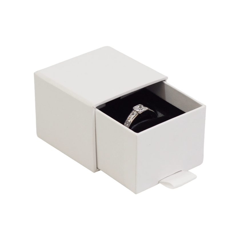 Foil Branded FSC Peony Ring Box