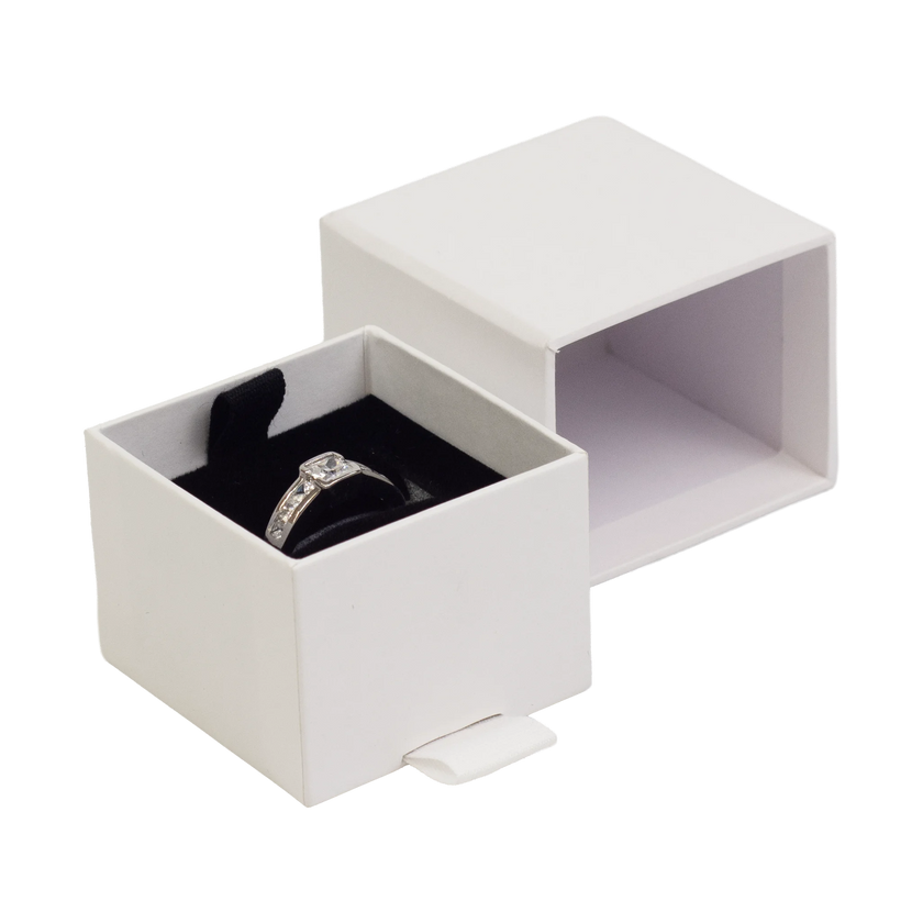 Foil Branded FSC Peony Ring Box