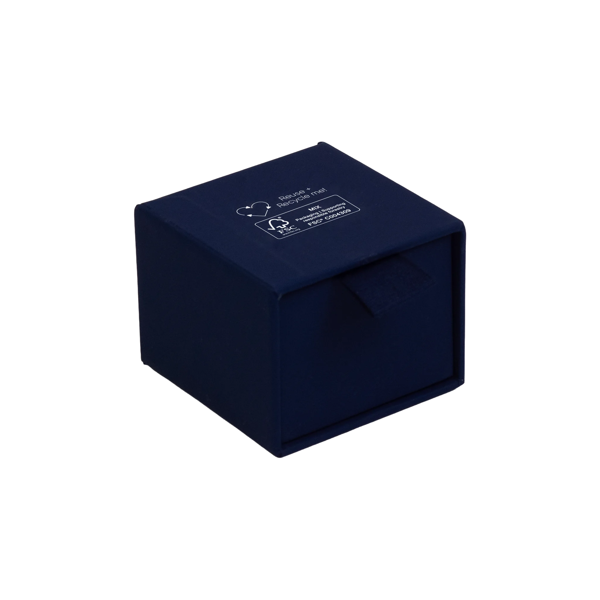 Foil Branded FSC Peony Ring Box