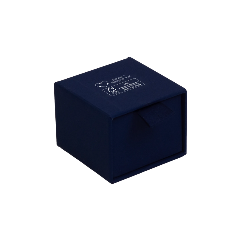 Foil Branded FSC Peony Ring Box