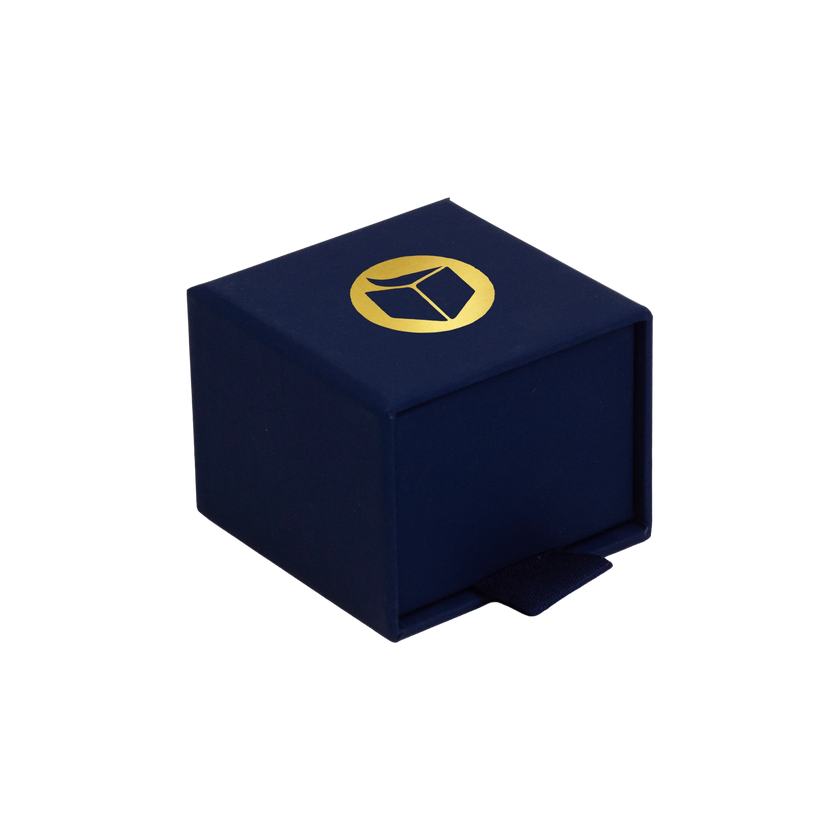 Foil Branded FSC Peony Ring Box