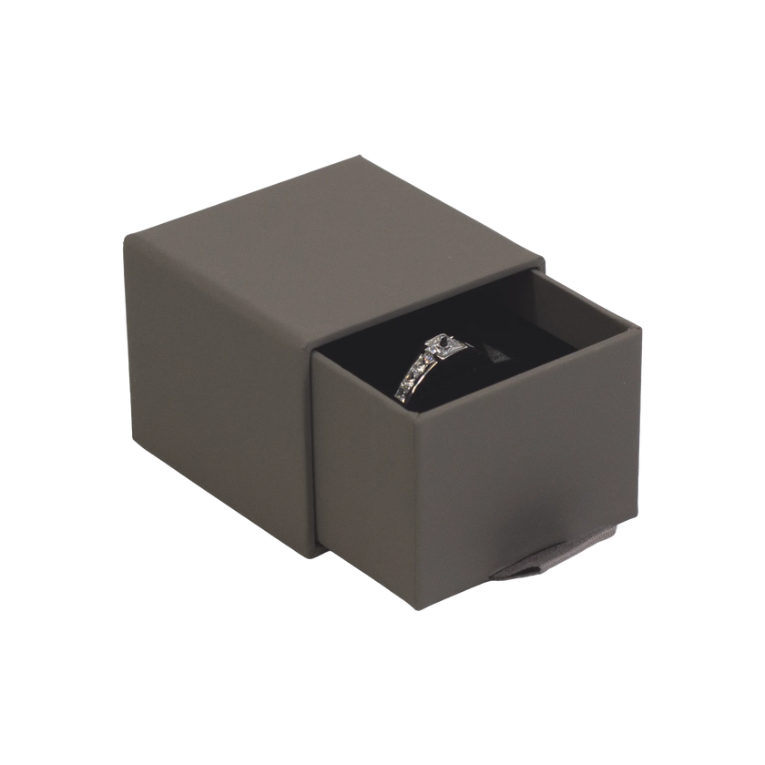 Foil Branded FSC Peony Ring Box