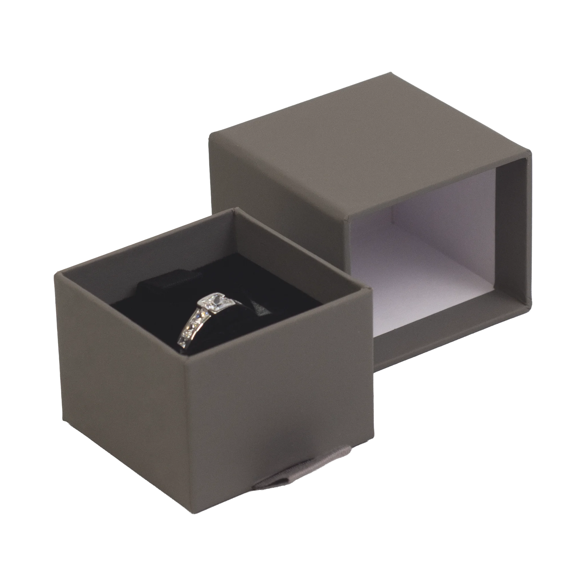 Foil Branded FSC Peony Ring Box