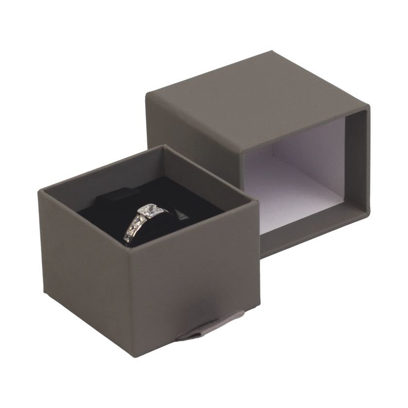 Foil Branded FSC Peony Ring Box