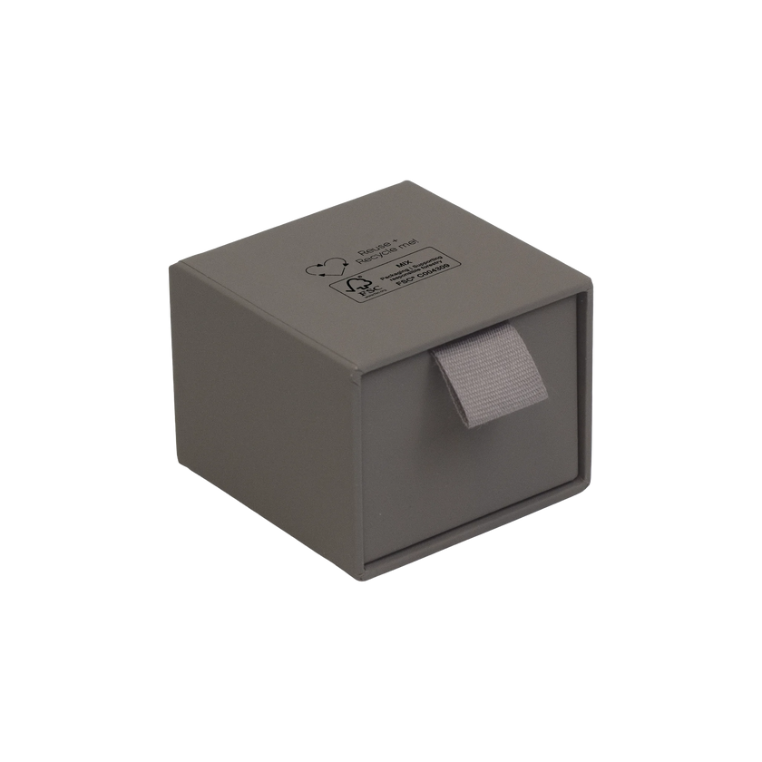 Foil Branded FSC Peony Ring Box