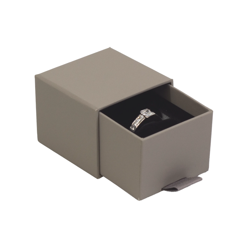 Foil Branded FSC Peony Ring Box