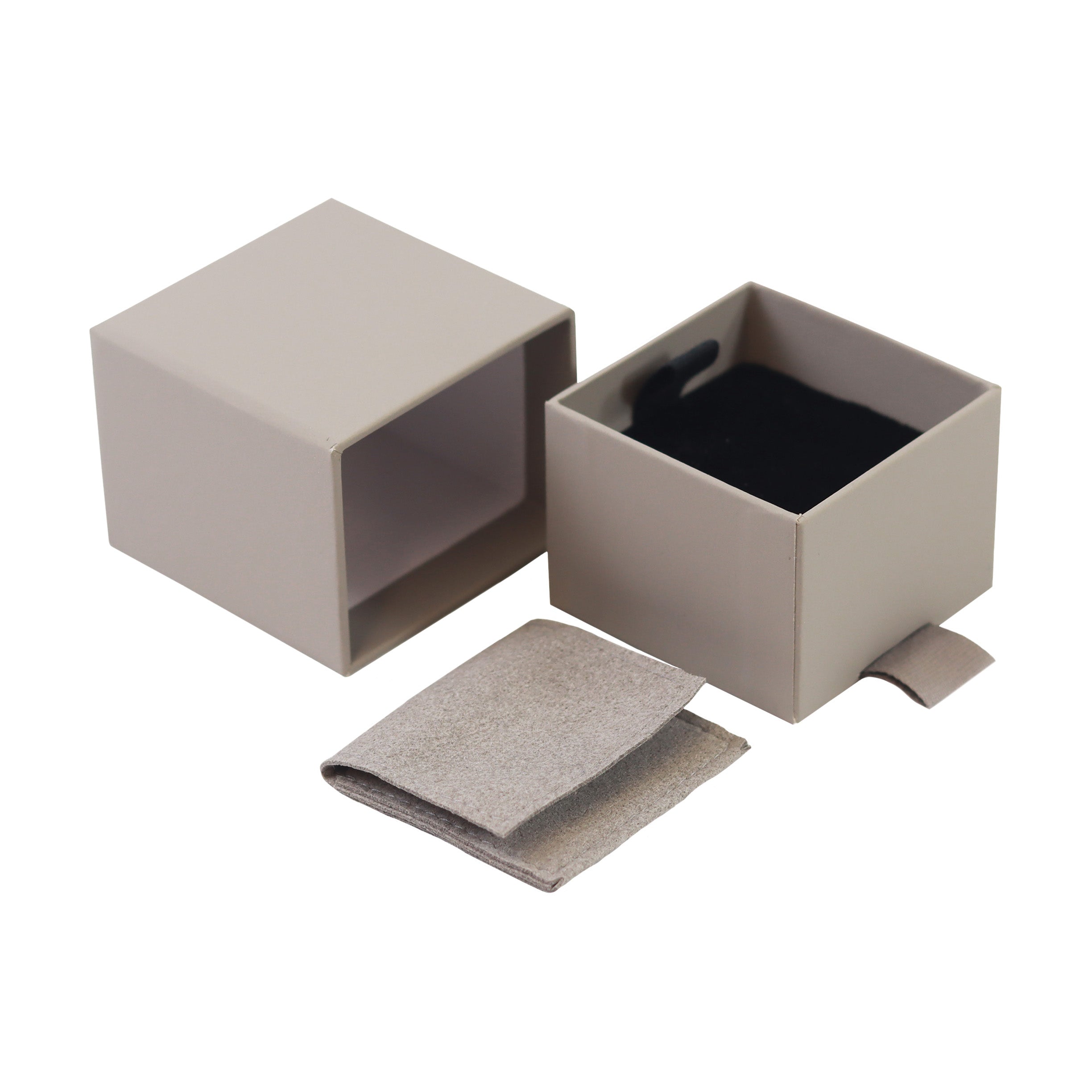Taupe Grey FSC Peony Ring Drawer Box
