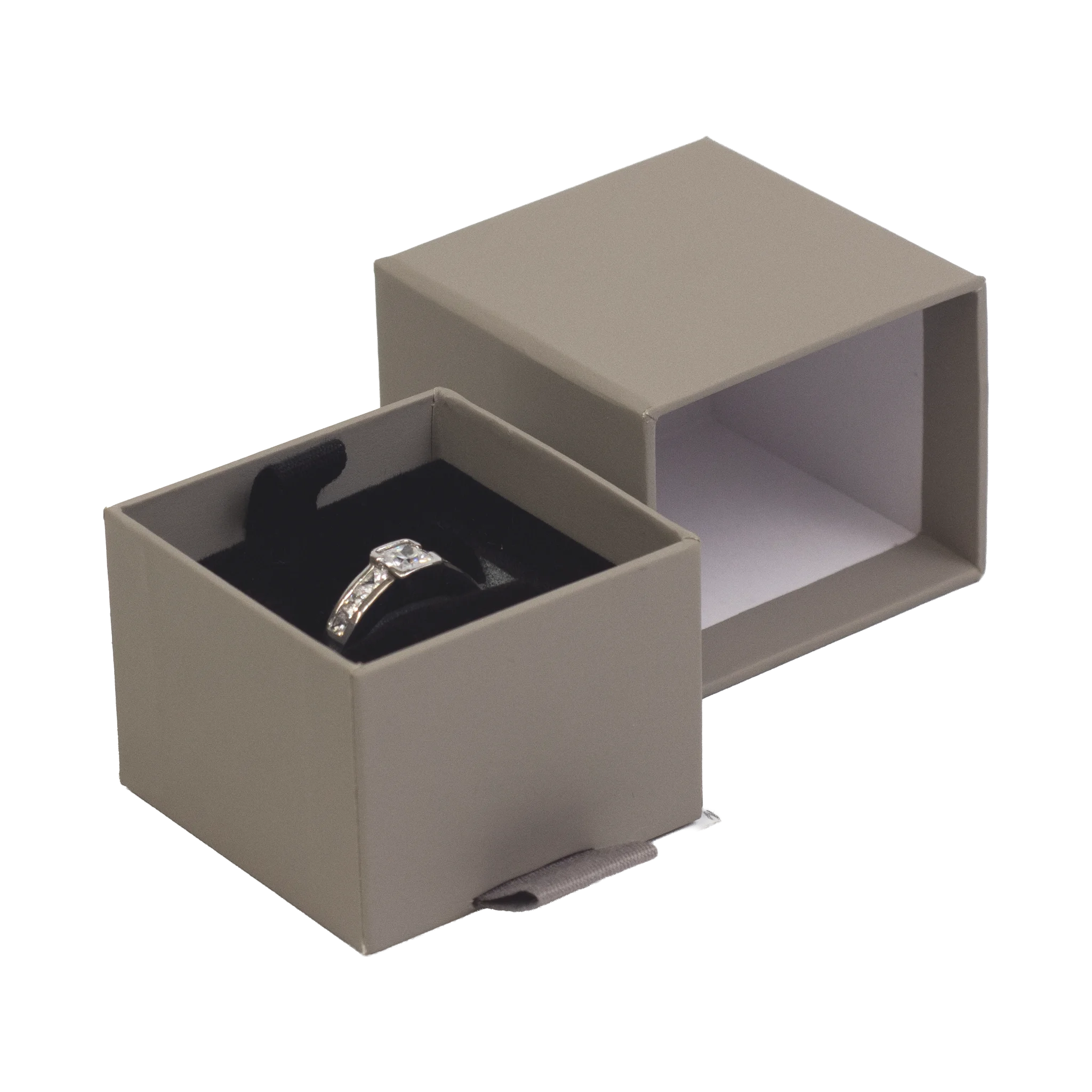 Foil Branded FSC Peony Ring Box