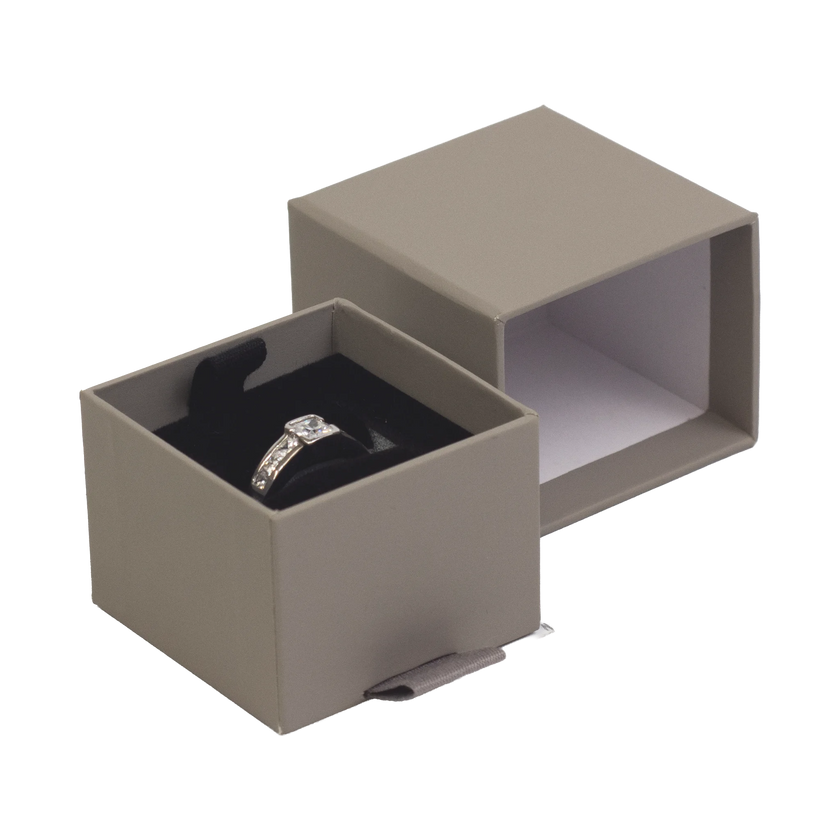 Foil Branded FSC Peony Ring Box