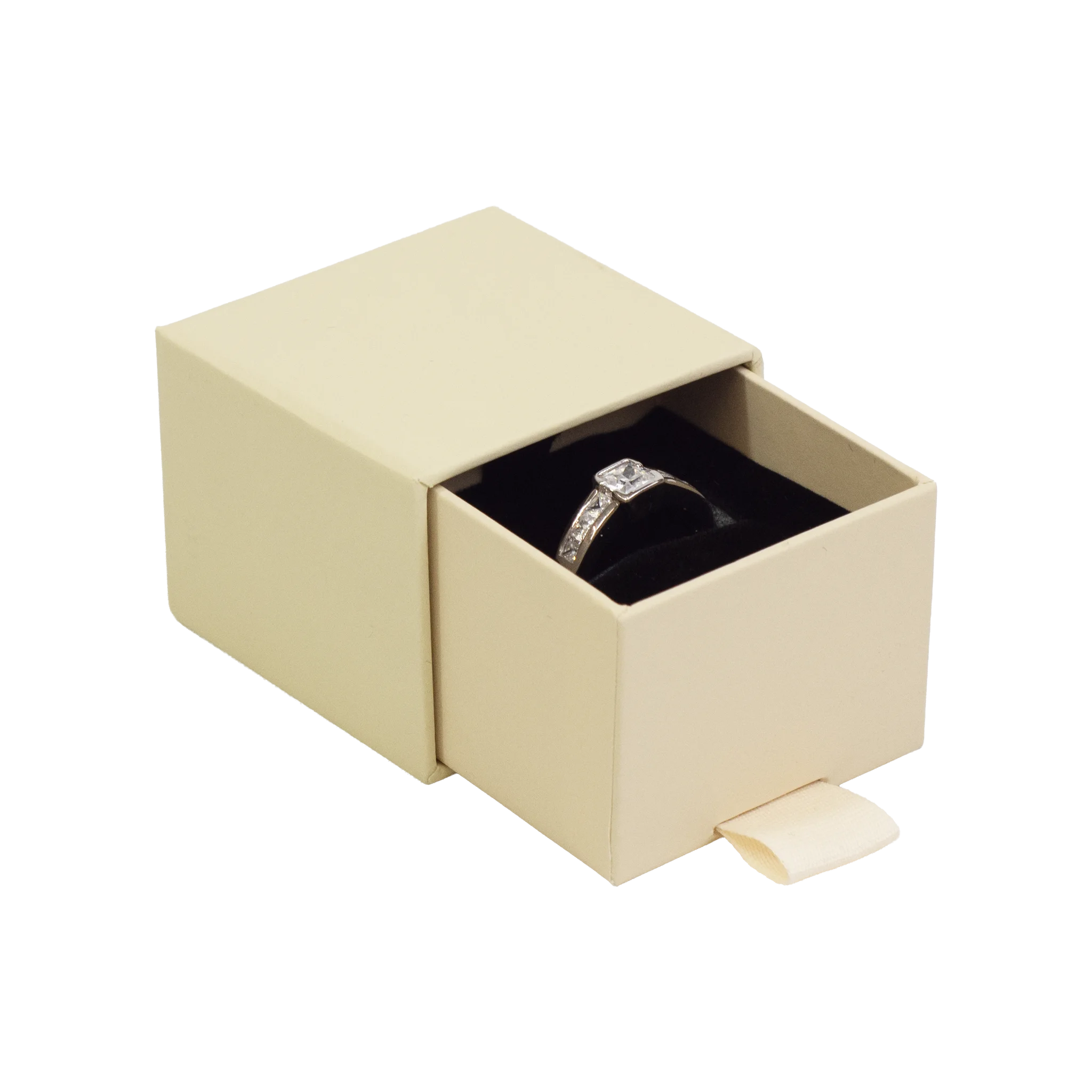 Foil Branded FSC Peony Ring Box