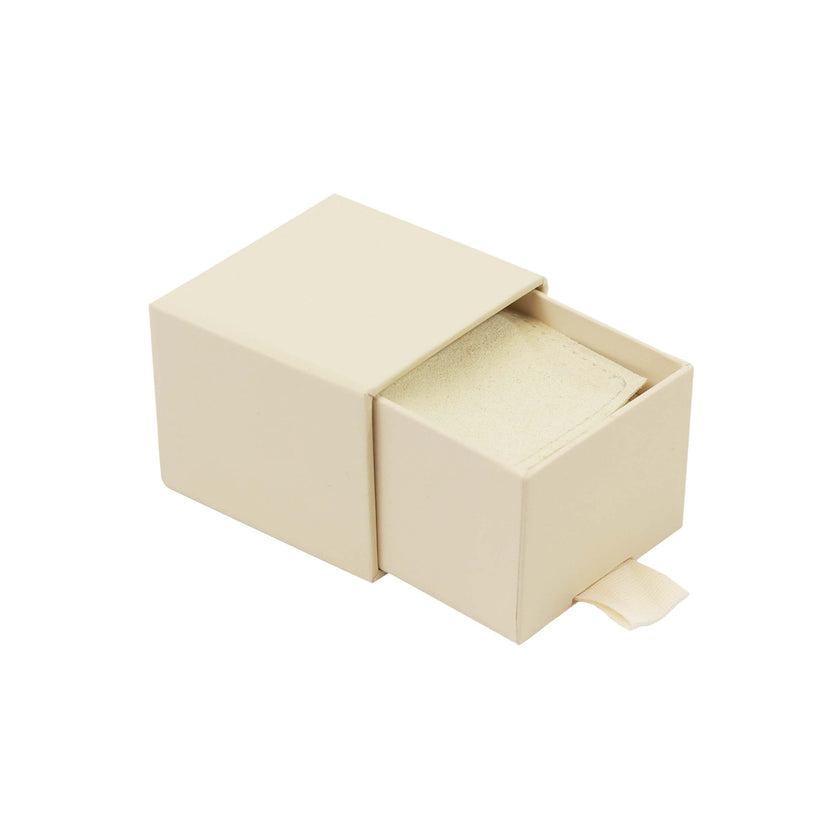 Vanilla Cream FSC Peony Ring Drawer Box