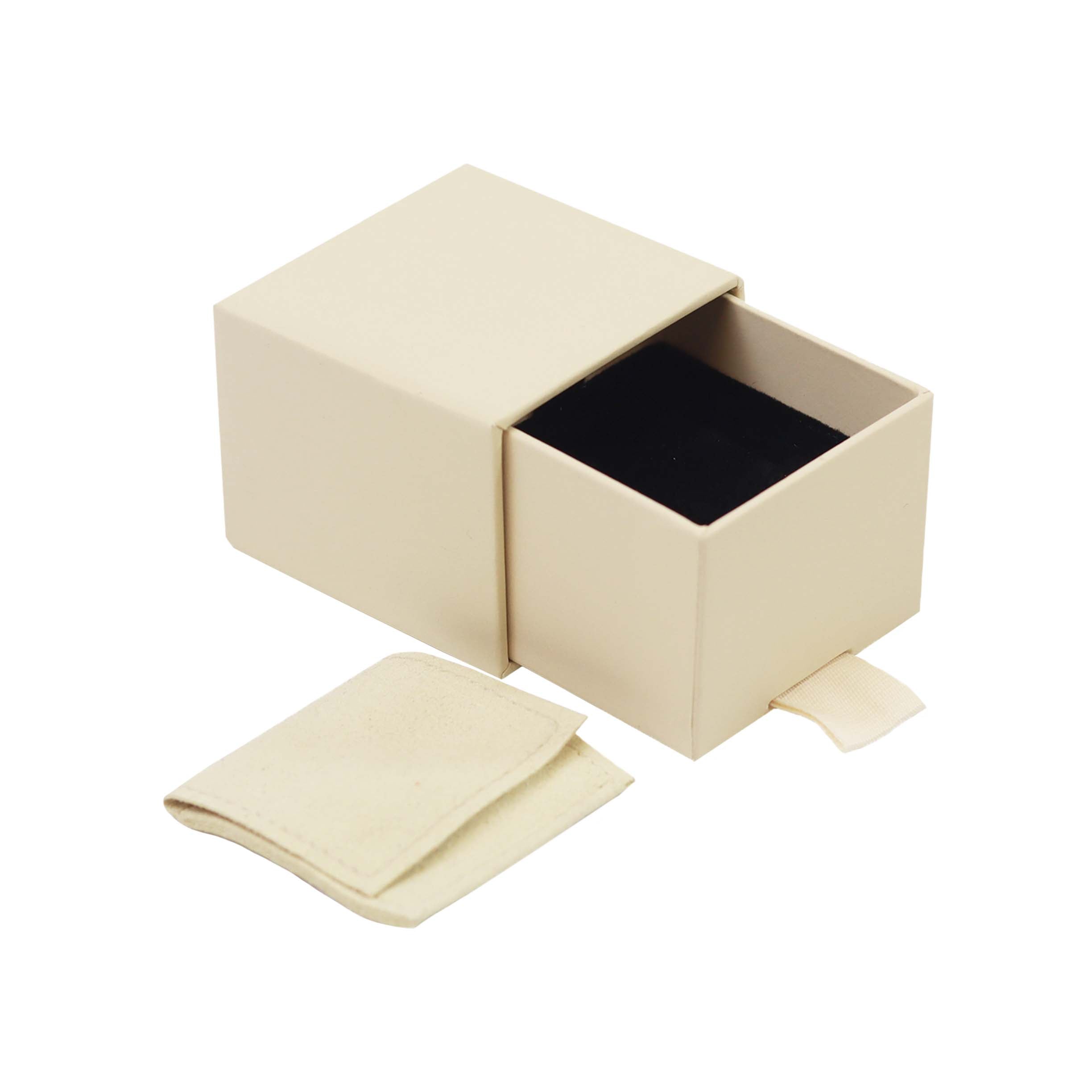 Vanilla Cream FSC Peony Ring Drawer Box
